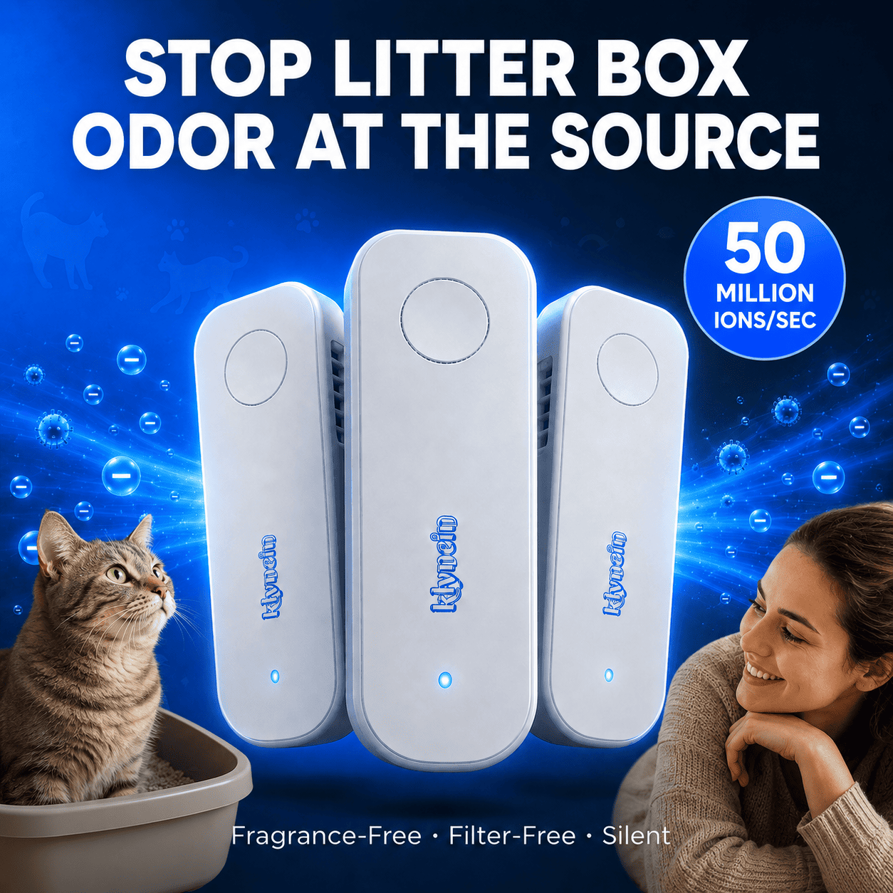 LitterShield Ultra™ by Klynein — Stop litter box odor before it becomes the smell of your entire home.