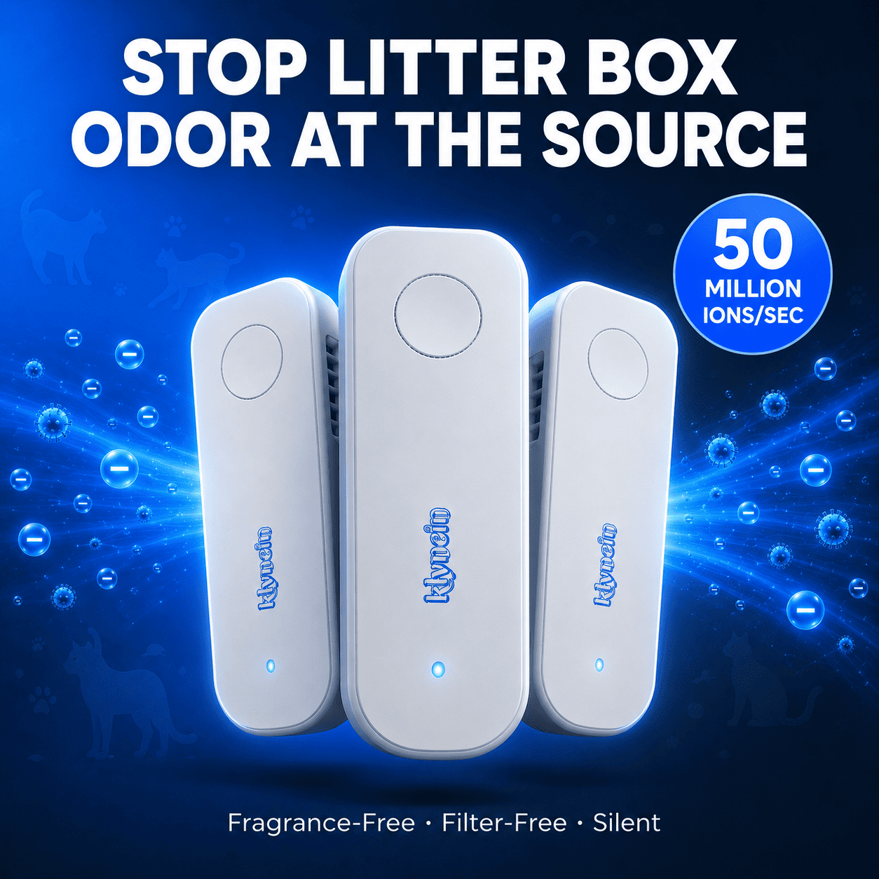 LitterShield Ultra™ by Klynein — Stop litter box odor before it becomes the smell of your entire home.