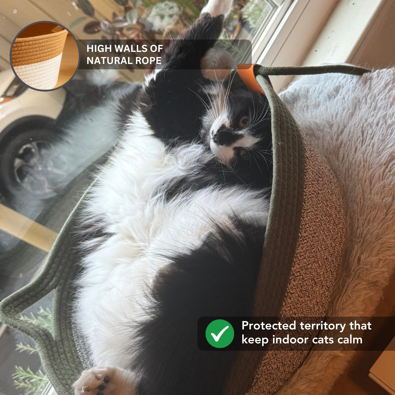 Klynein Handwoven Cat Basket
